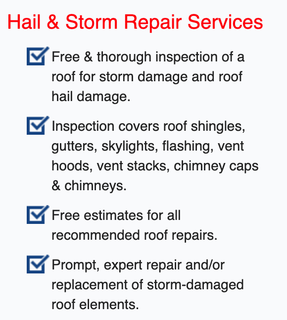 Atlanta Hail Damage Roof Repair